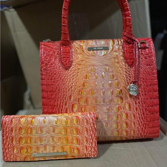 Brahmin Small Carolina Infusion and matching wallet
